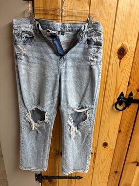 American Eagle Outfitters Light Blue Distressed Jeans